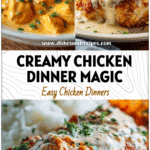 Cream Cheese Chicken served on a white plate with creamy sauce, Pollo Loco inspired style dinner dish.